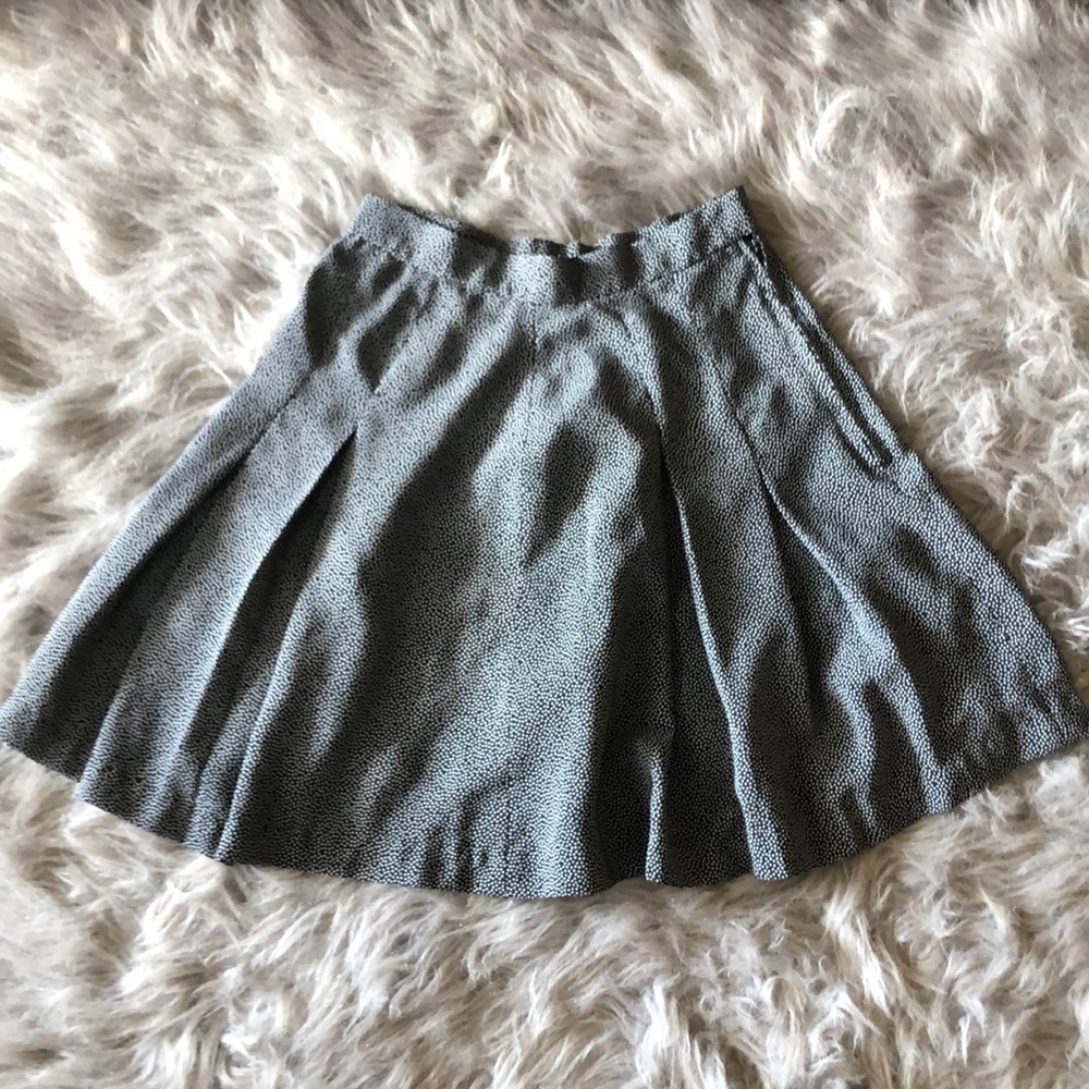 Midnight Blue Polka Dot Mini Skirt